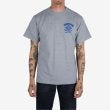 Iron Heart IHT-2403-GRY 7.5oz Printed Loopwheel Crew Neck T-Shirt - Gray