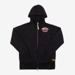 Iron Heart IHSW-66-BLK (SS23) Printed 14oz Ultra Heavyweight Loopwheel Cotton Zippered Hoodie