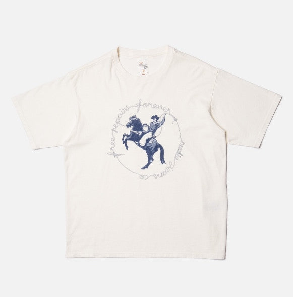 Nudie Jeans Koffe Free Repairs T-Shirt - Offwhite