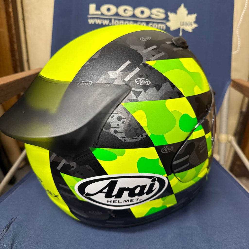 ARAI ASTRO- GX CHECKER YELLOW
