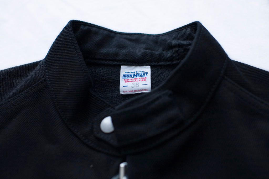 Iron Heart IH-9527J Superblack Non-Fade 21oz Denim Rider's Jacket