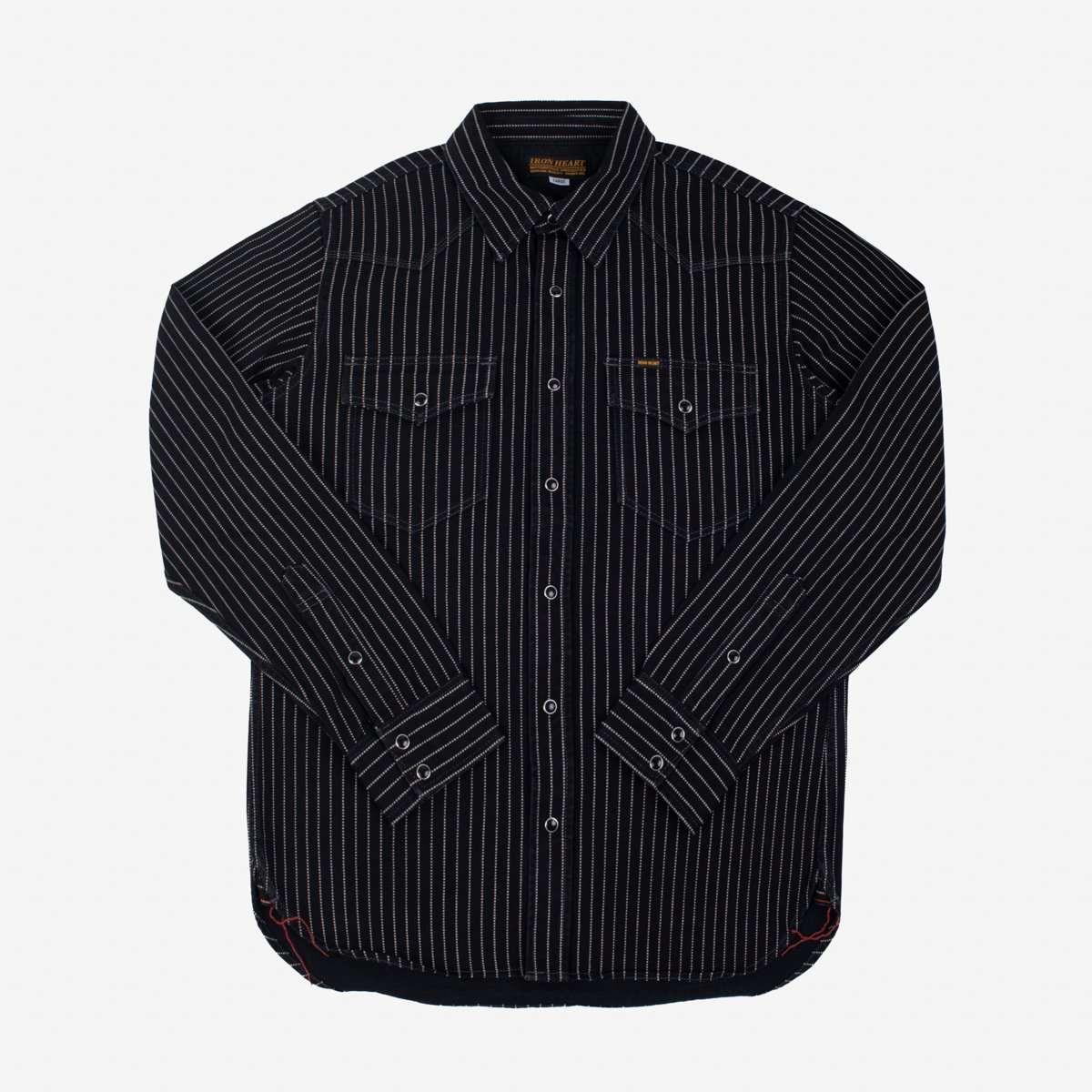 Iron Heart IHSH-62-BLK 12oz Wabash Western Shirt