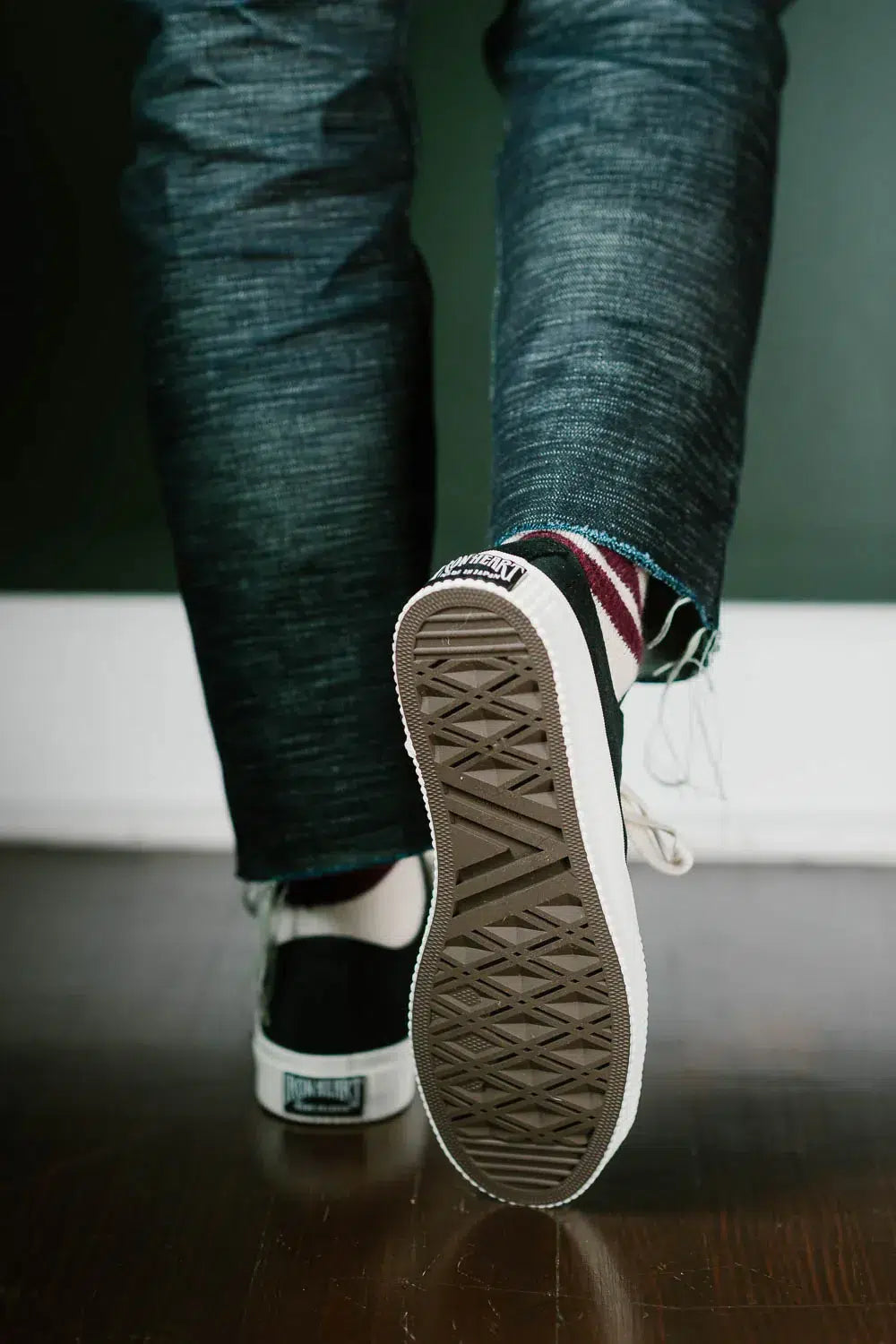 Iron Heart IHSN-01 21oz Denim Low-Top Sneakers