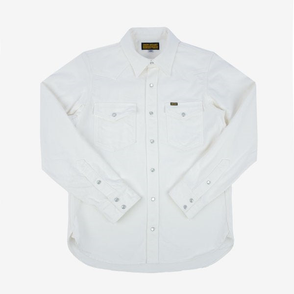 Iron Heart IHSH-384-WHT (SS24) 13.5oz Denim Western