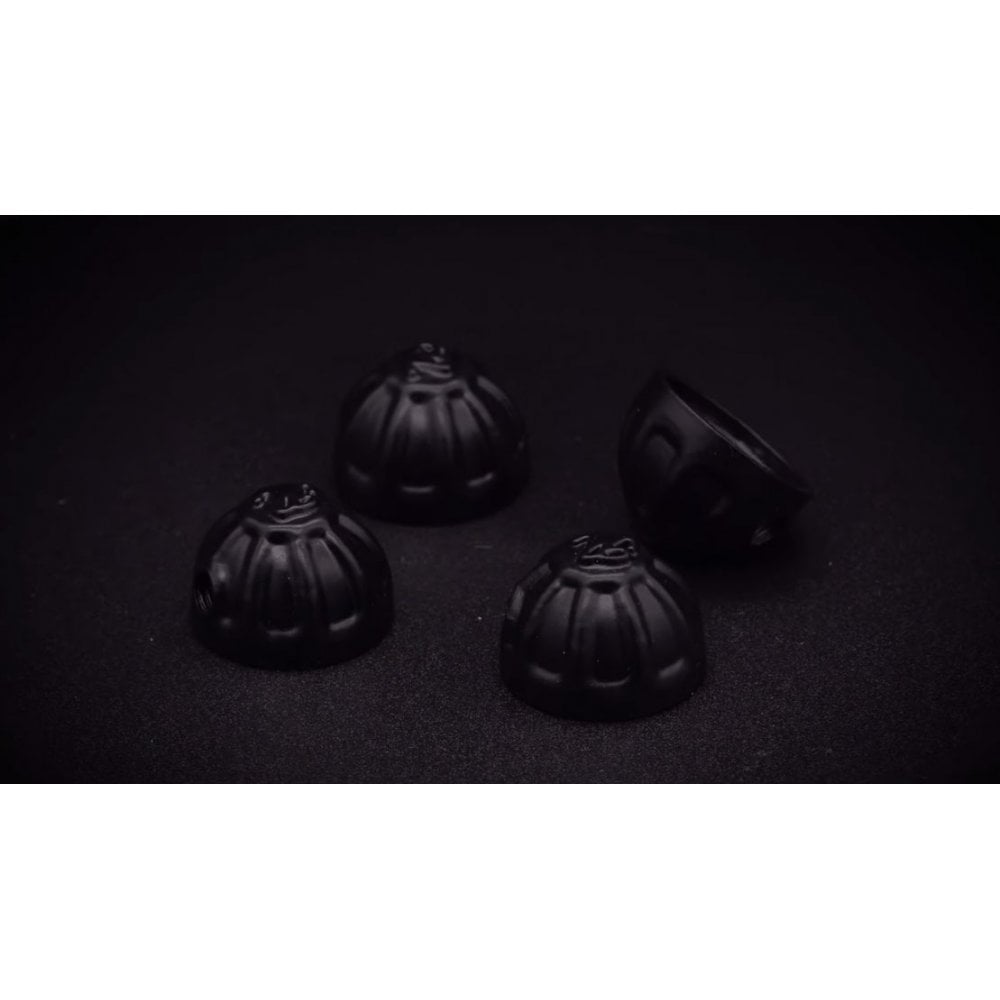 Motone Cylinder Head Bolt Caps - Black - MMU085