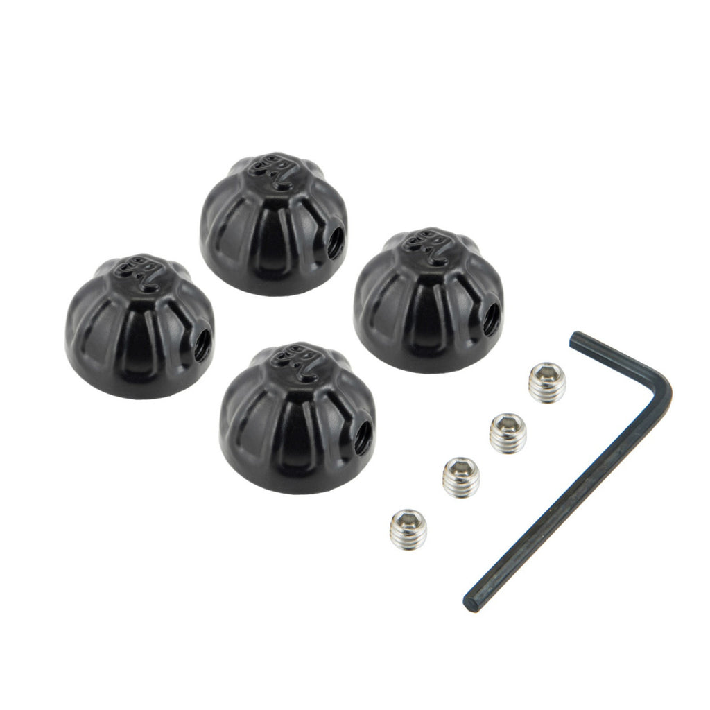 Motone Cylinder Head Bolt Caps - Black - MMU085