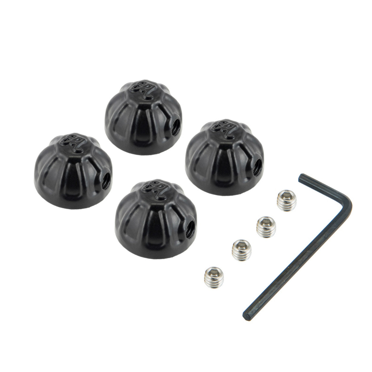 Motone Cylinder Head Bolt Caps - Black - MMU085