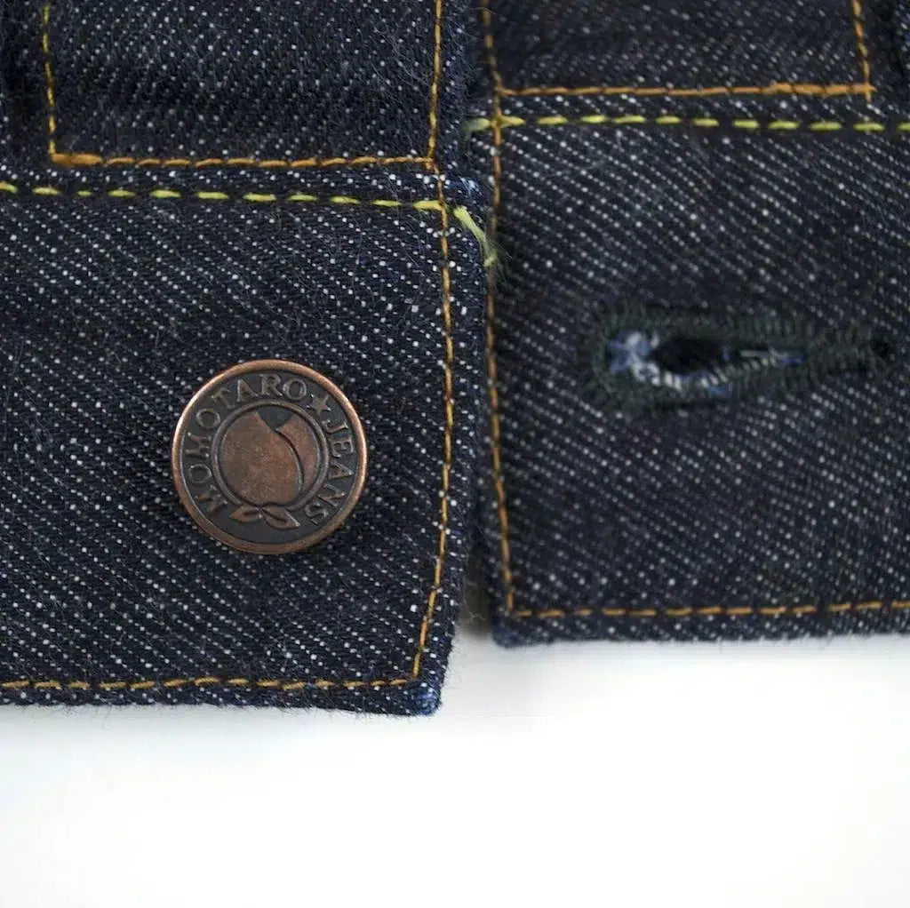 Momotaro MJ2103 14.7oz Zimbabwe Cotton Selvedge Denim Double Pocket Jacket