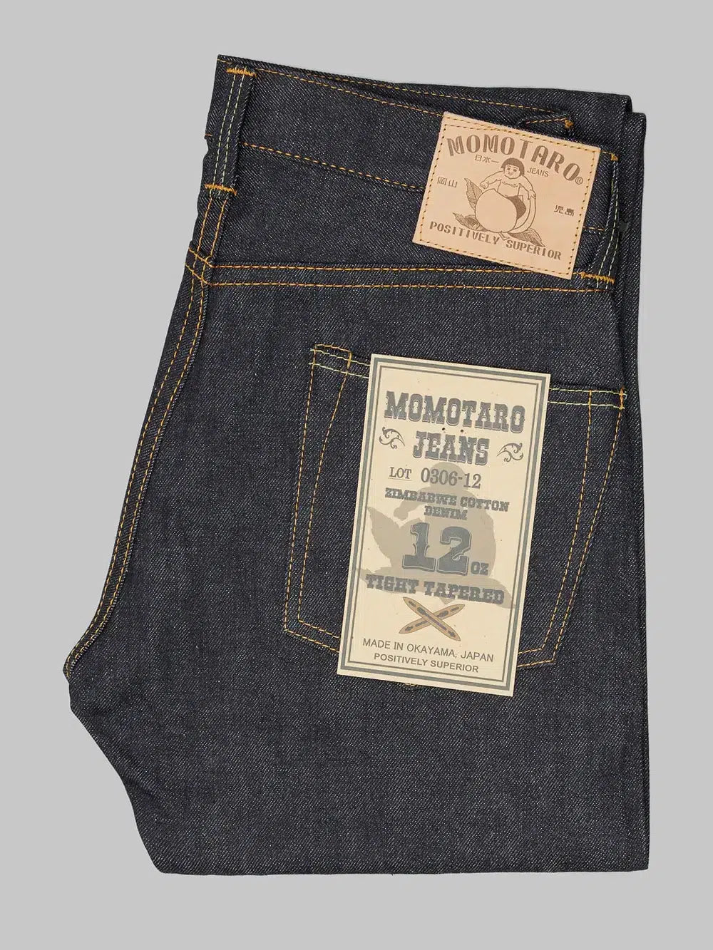 Momotaro 0306-12 12oz Zimbabwe Cotton Tight Tapered Pants