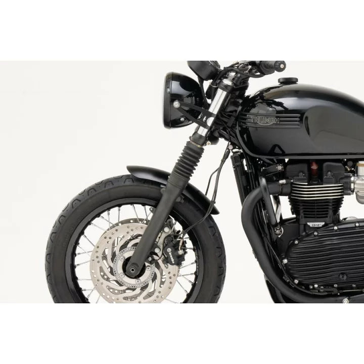 Motone Shorty Front Mudguard - MTE153 - Black Aluminium