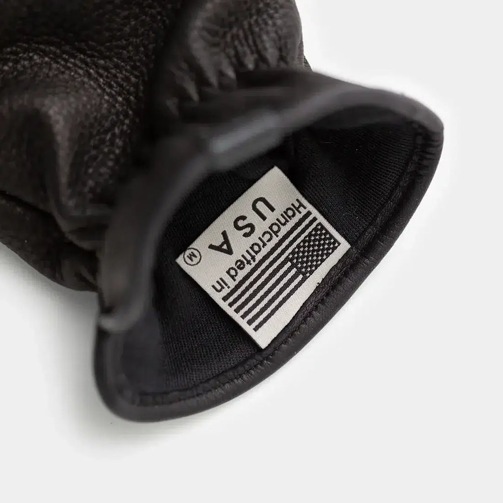 Cafe Leather The Original Deerskin Gloves - Black