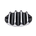 Motone Engine Cover - Black/Polished Rib Contrast Finish - MMU026