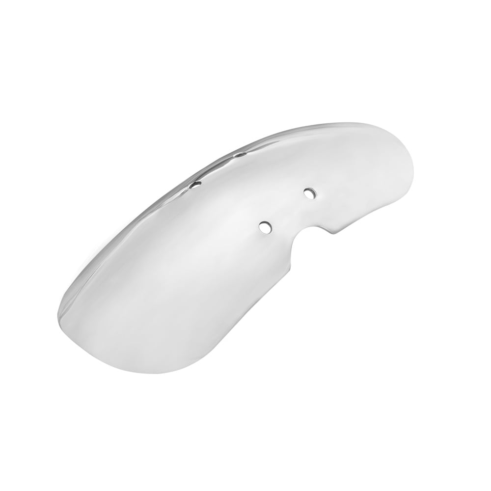 Motone Short Front Mudguard - Polished Aluminium - MTE109