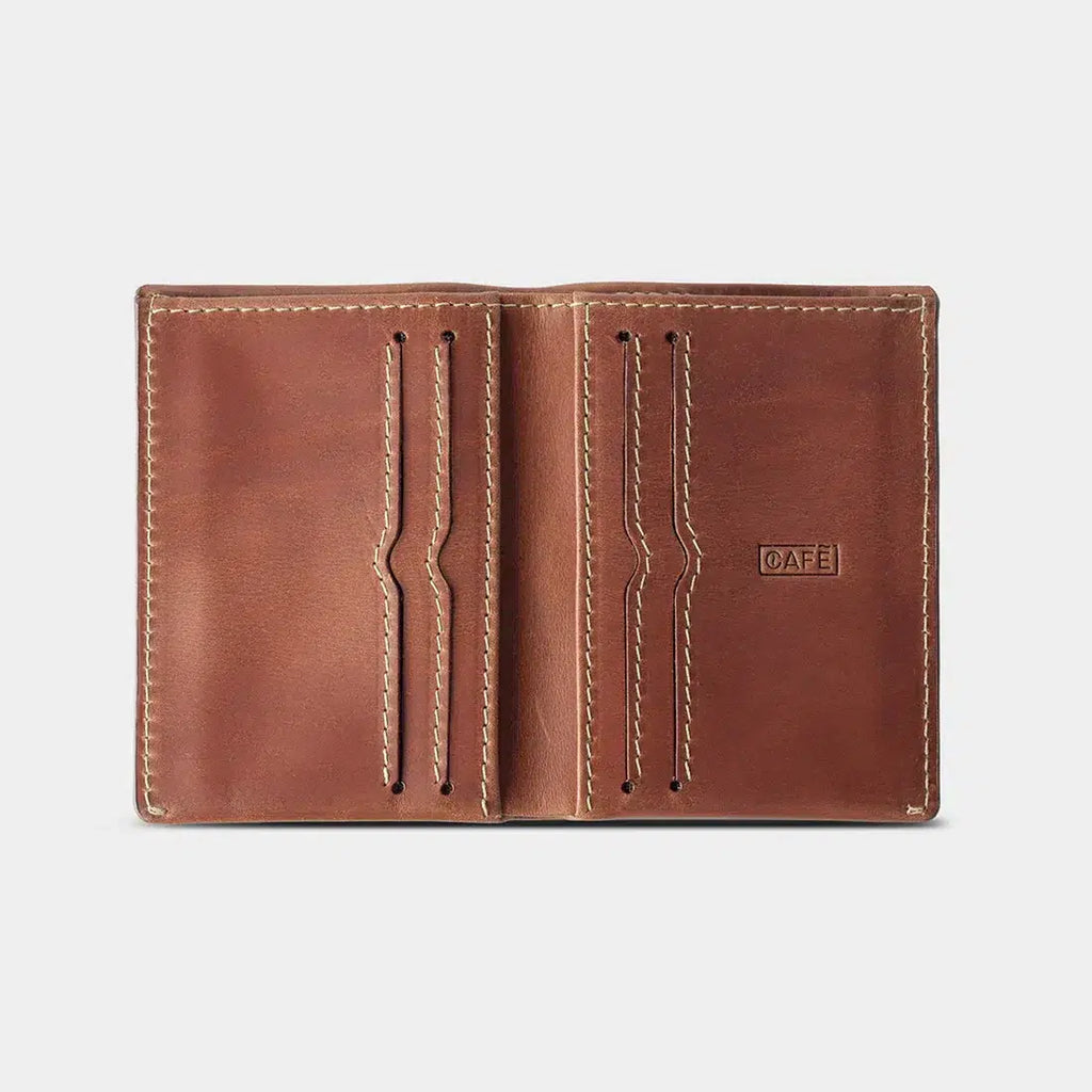 Cafe Leather Costa Rica Slim Wallet - Roasted (Nâu)