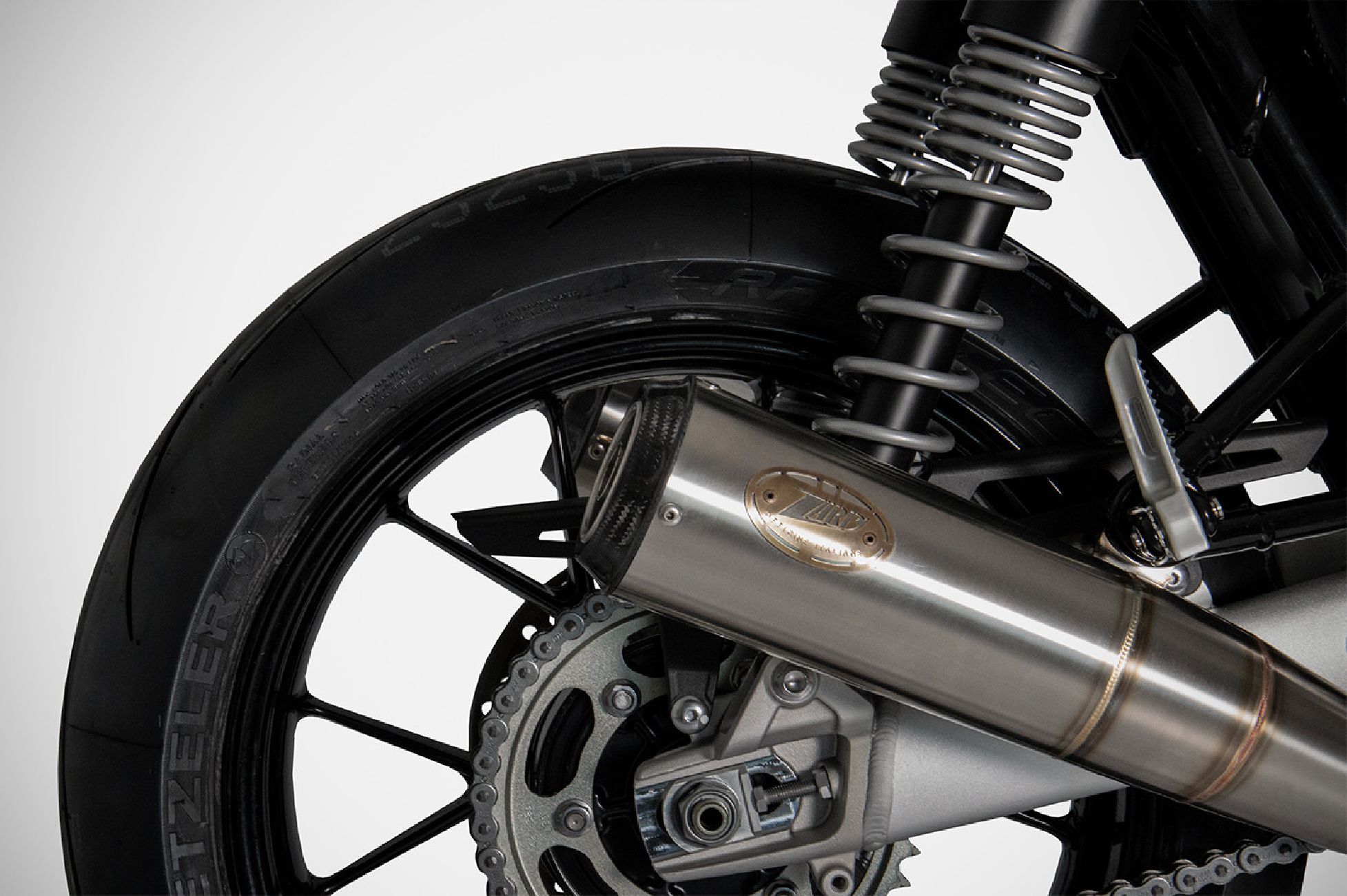Zard Slip On Carbon End Cap Exhaust - Speed Twin 1200 (21 - 23)