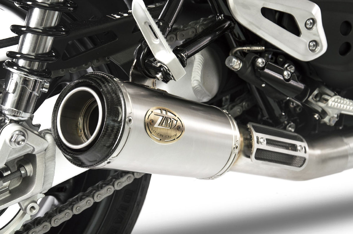 Zard Full System 2>1 Carbon End Cap Exhaust - Speed Twin 1200 (21 - 23)