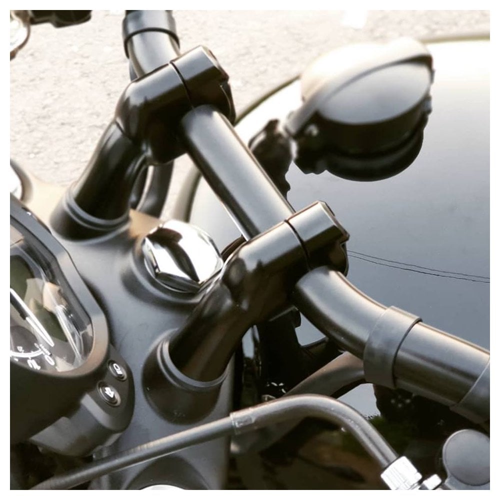 Motone Fat Bar Risers 28.6mm - Black - MTE089