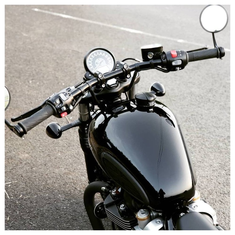 Motone Handlebar Risers 1 inch - Black Anodised