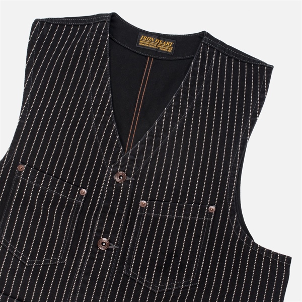 Iron Heart IHV-02-BLK 12oz Wabash/Duck Work Vest - Image 3