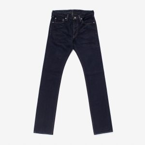 Iron Heart IH-555S-21od 21oz Selvedge Denim Super Slim Cut Jeans - Indigo Overdyed Black