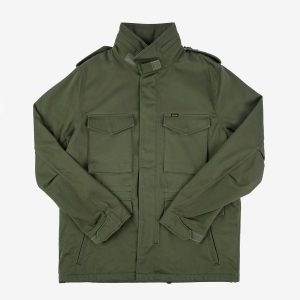 Iron Heart IHM-27-OLV (FW23) Sateen M65 Field Jacket - Olive Green