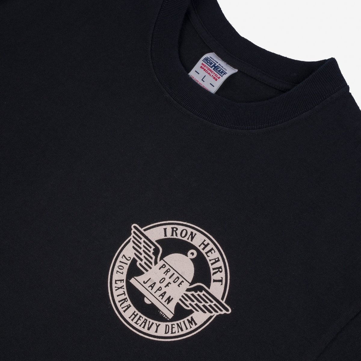 Iron Heart IHT-2402 7.5oz Printed Loopwheel Crew Neck T-Shirt - Image 8