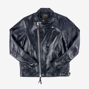 Iron Heart IHJ-128 Japanese Horsehide Double Motorcycle Jacket