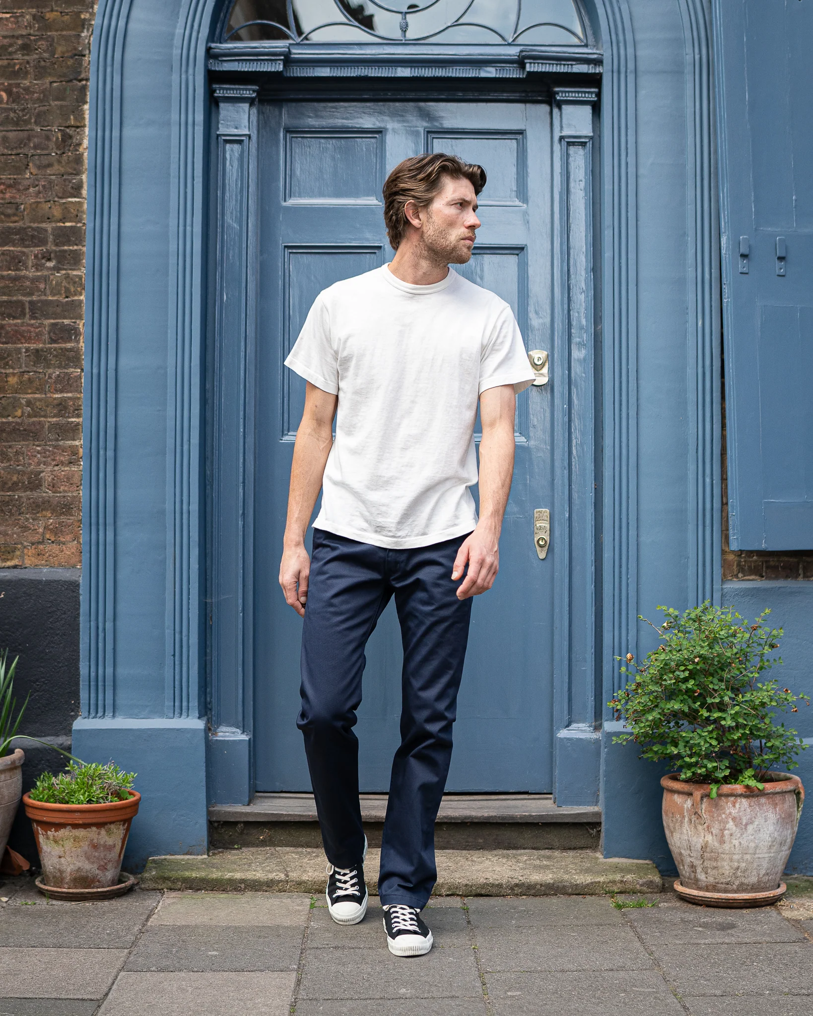 Iron Heart IH-721 9oz Mercerised Selvedge Cotton Slim Tapered Chinos - Image 14