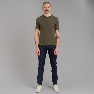 Momotaro 0306-40 14.7oz Zimbabwe Cotton Legacy Blue Denim Tight Tapered