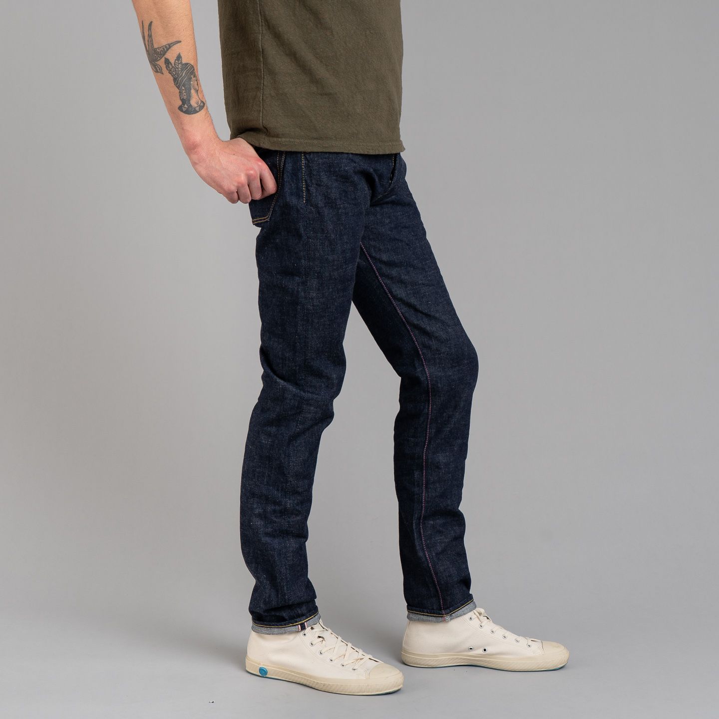 Momotaro 0306-40 14.7oz Zimbabwe Cotton Legacy Blue Denim Tight Tapered - Image 12