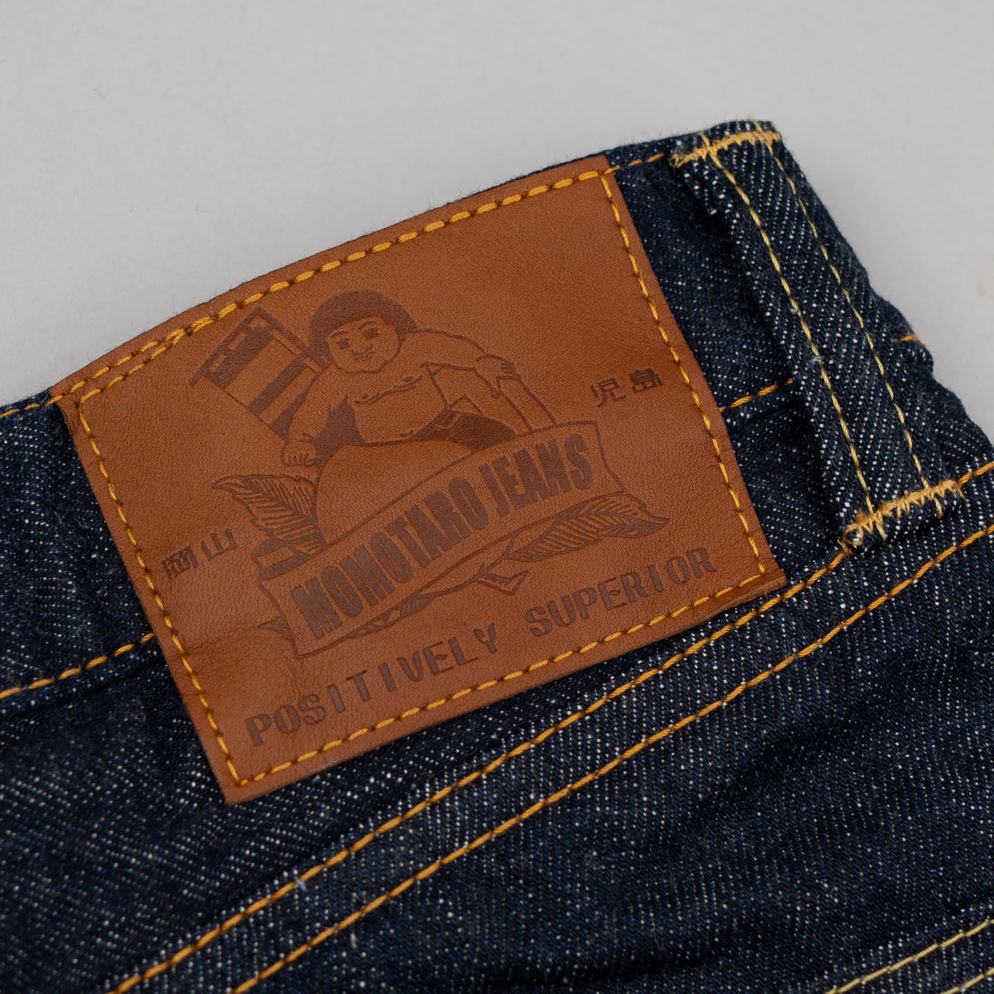 Momotaro 0306-40 14.7oz Zimbabwe Cotton Legacy Blue Denim Tight Tapered - Image 6