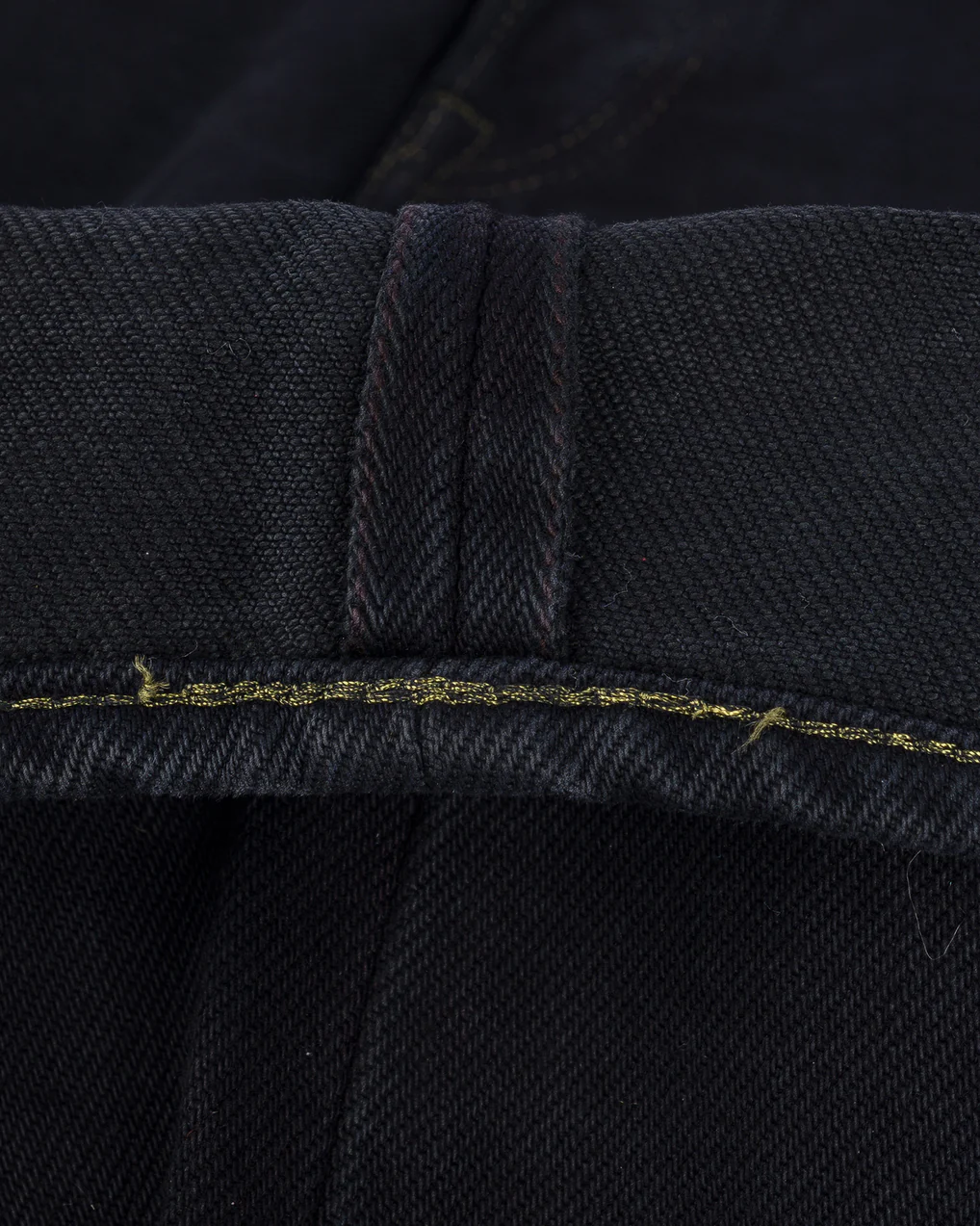 Iron Heart IH-555S-21od 21oz Selvedge Denim Super Slim Cut Jeans - Indigo Overdyed Black - Image 4