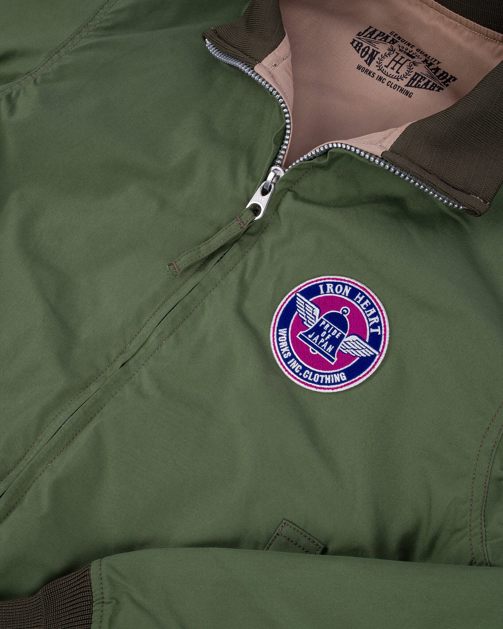Iron Heart IHJ-130-OLV Reversible Tanker Jacket - Image 4