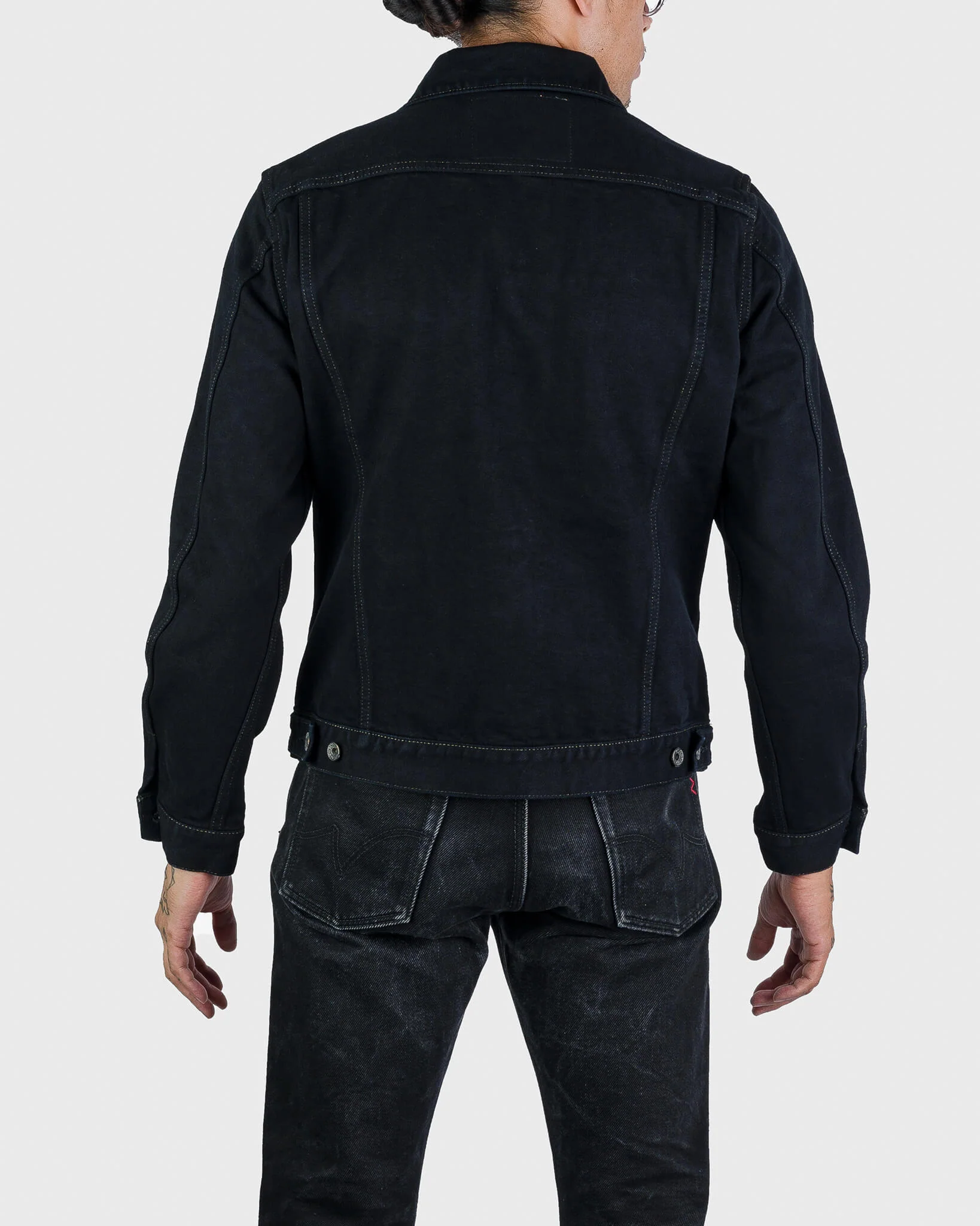 Iron Heart IH-526J-142OD 14oz Selvedge Denim Modified Type III Jacket - Indigo Overdyed - Image 3