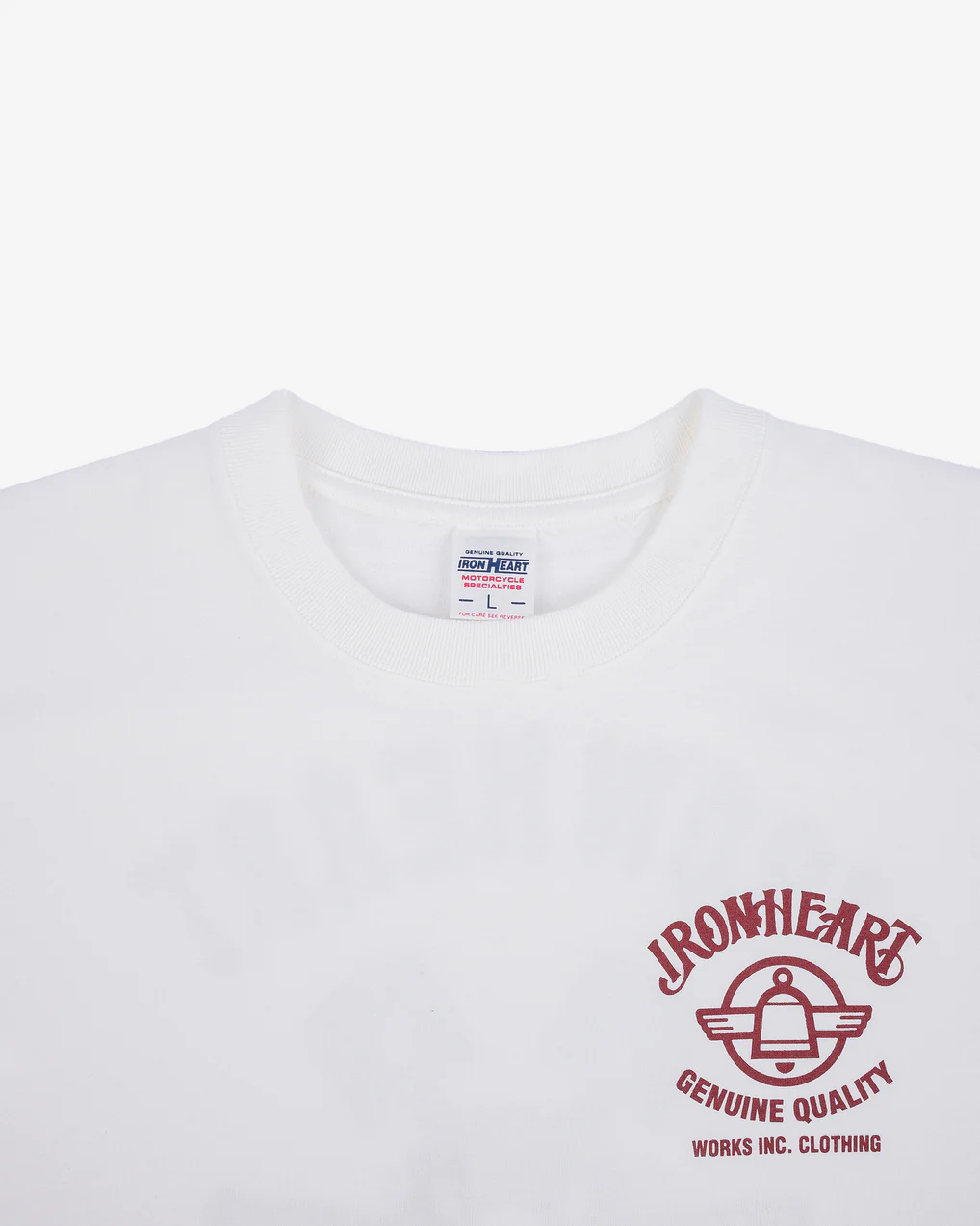 Iron Heart IHT-2403 7.5oz Printed Loopwheel Crew Neck T-Shirt - Image 7