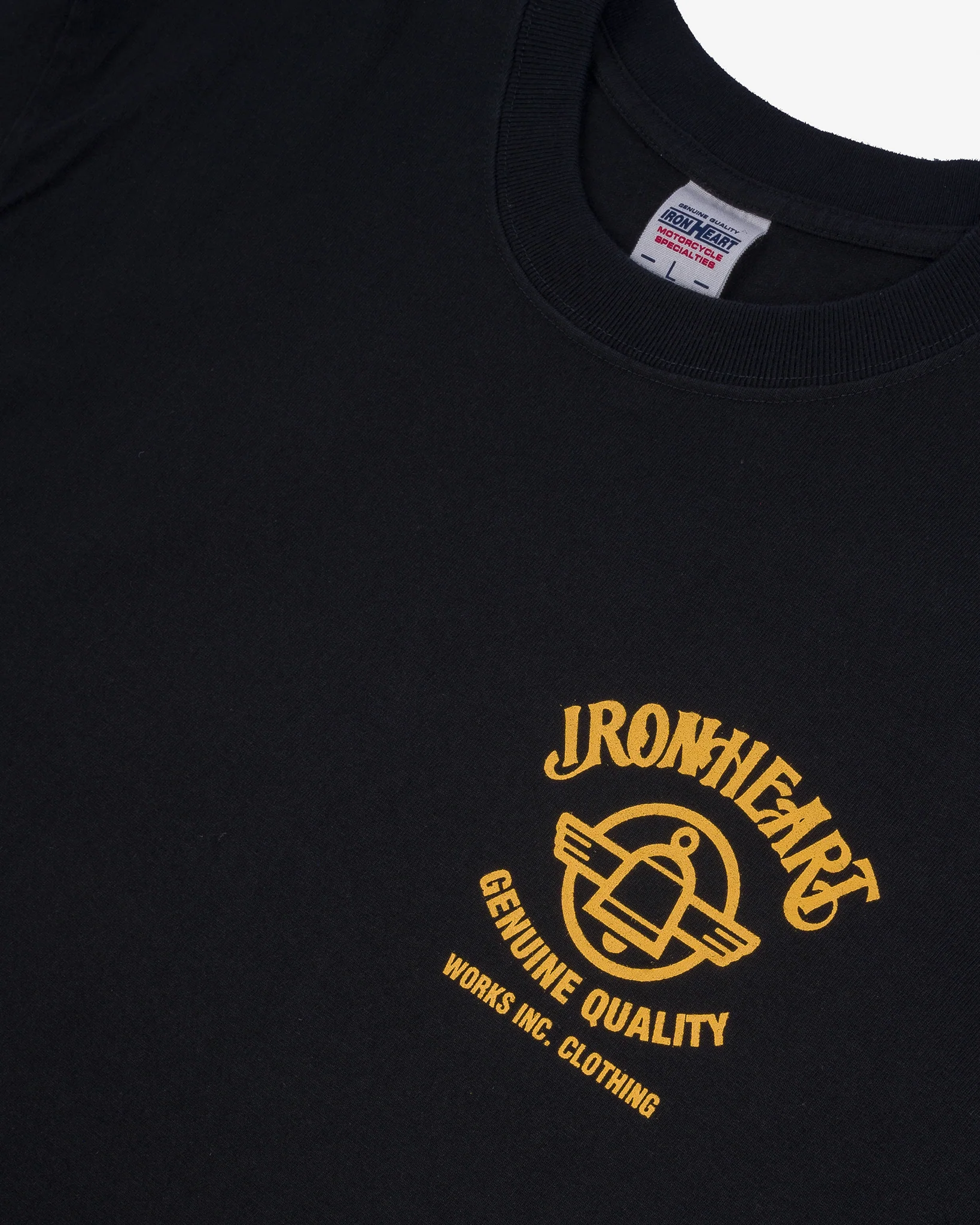 Iron Heart IHT-2403 7.5oz Printed Loopwheel Crew Neck T-Shirt - Image 9