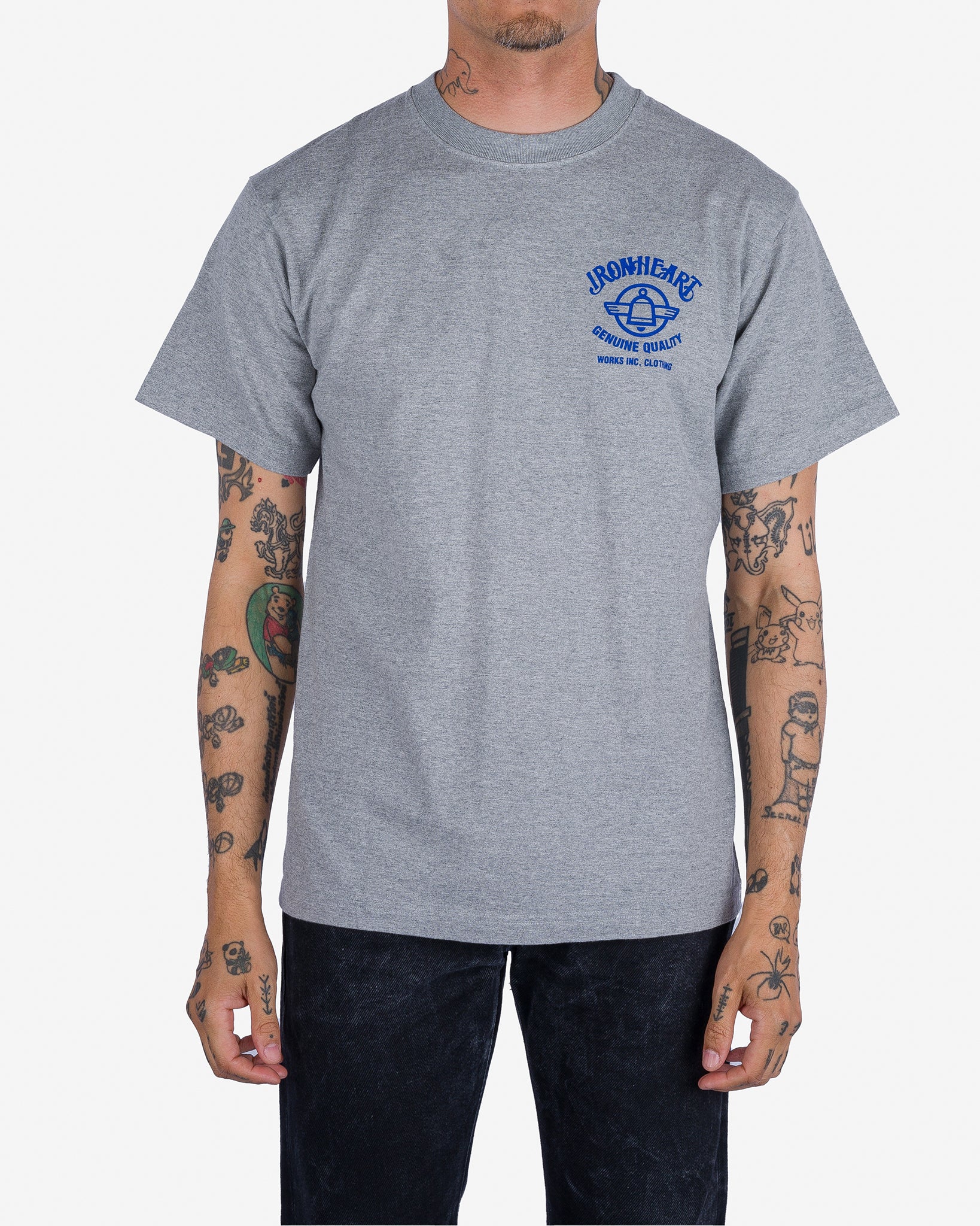 Iron Heart IHT-2403 7.5oz Printed Loopwheel Crew Neck T-Shirt - Image 11