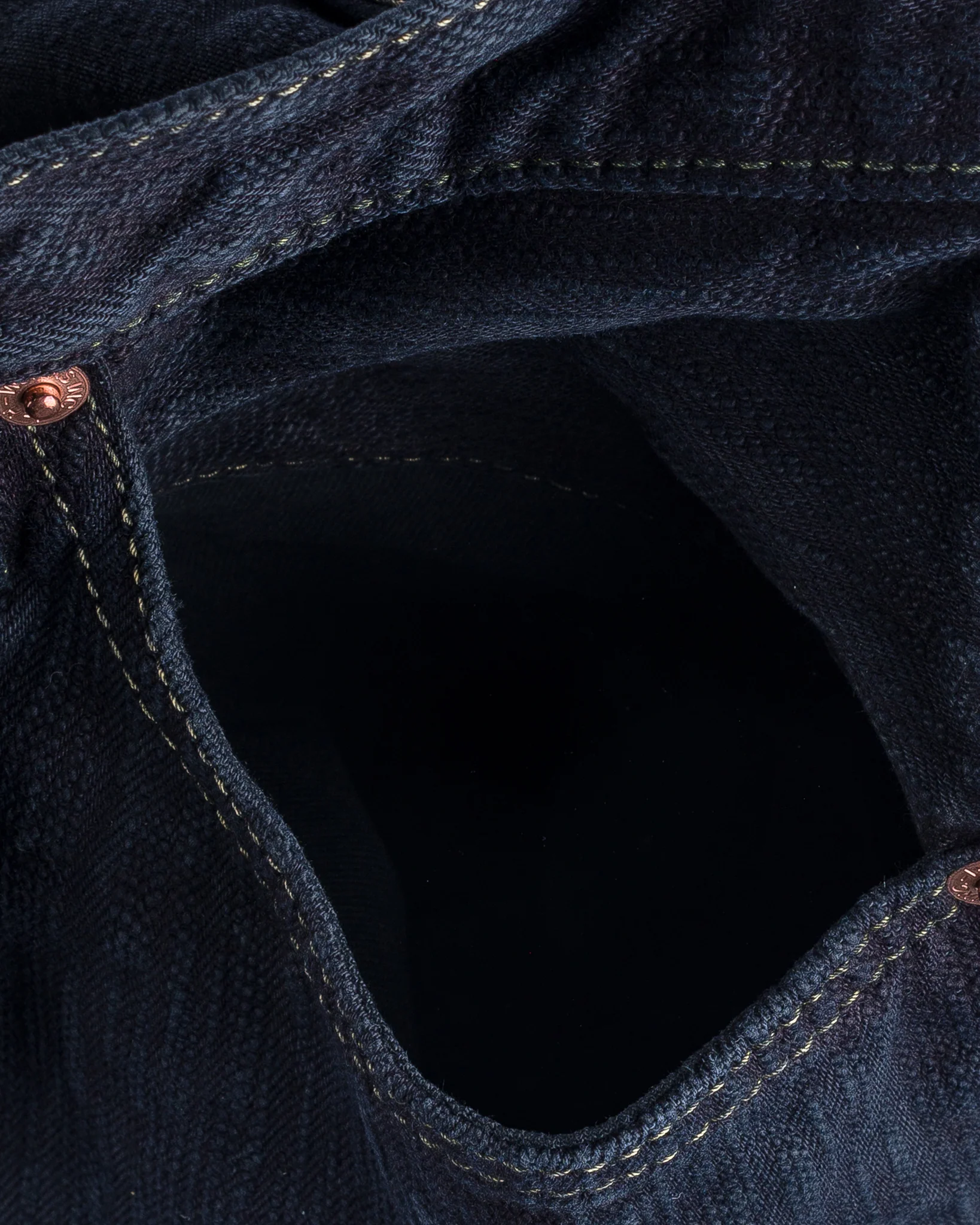 Iron Heart IH-888S-SLBod 16oz Slubby Selvedge Denim Relaxed Tapered Cut Jeans - Indigo Overdyed - Image 11