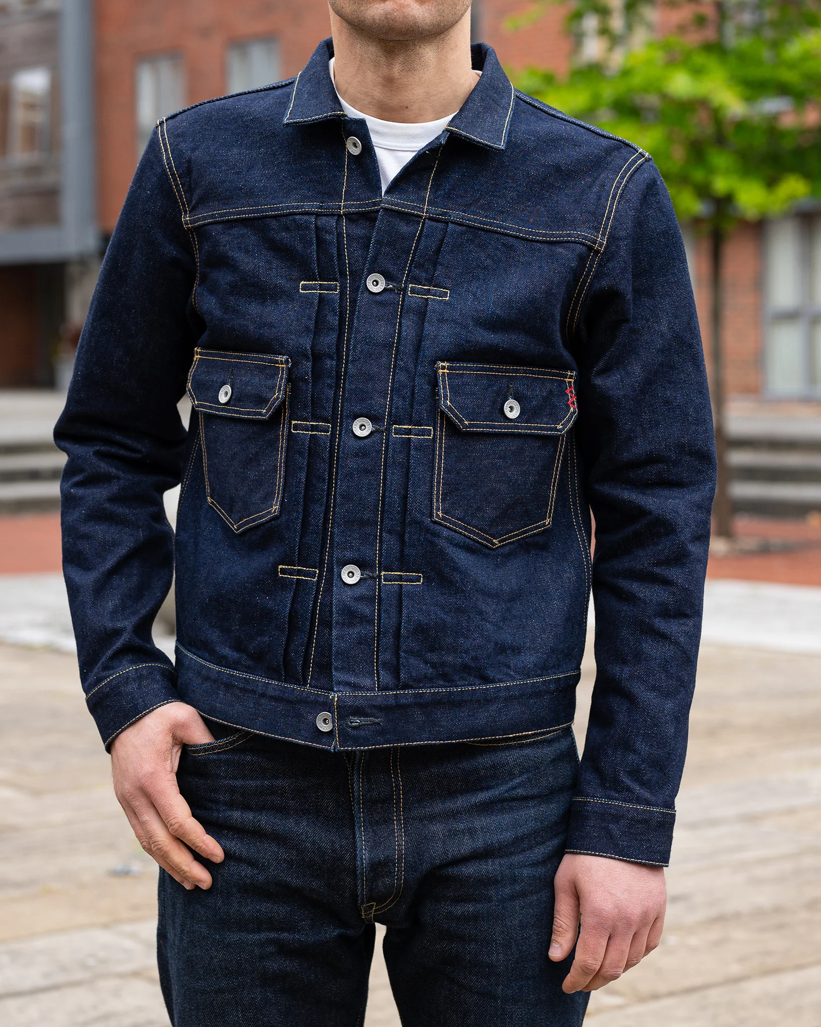 Iron Heart IHJ-139-IND 19oz Selvedge Denim Type II Jacket - Indigo - Image 11