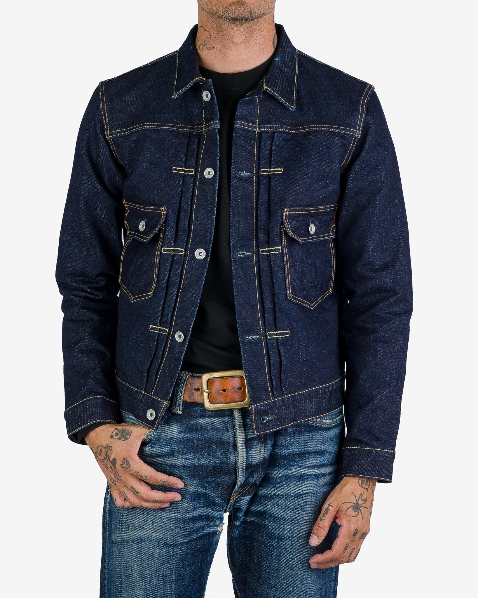 Iron Heart IHJ-139-IND 19oz Selvedge Denim Type II Jacket - Indigo - Image 9