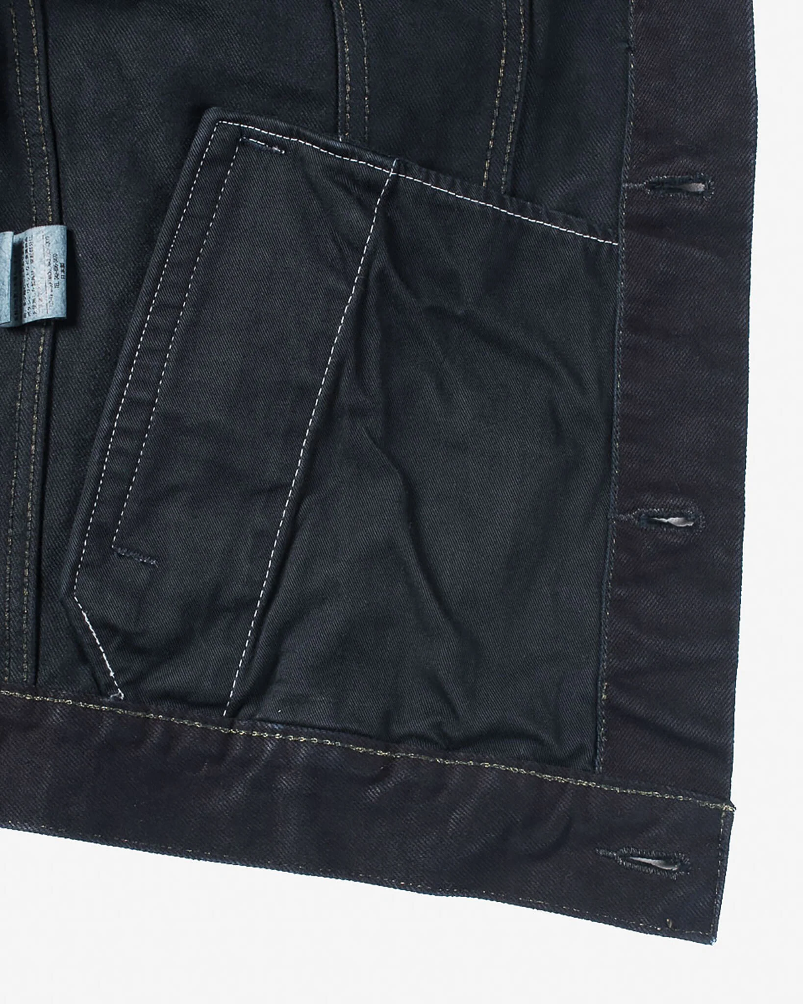 Iron Heart IH-526J-142OD 14oz Selvedge Denim Modified Type III Jacket - Indigo Overdyed - Image 12