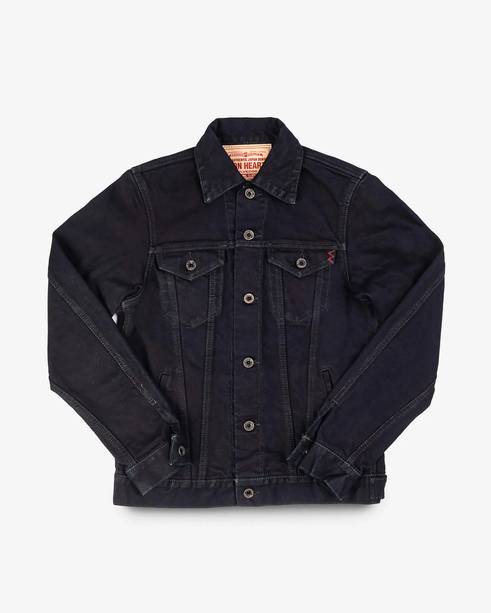 Iron Heart IH-526J-142OD 14oz Selvedge Denim Modified Type III Jacket - Indigo Overdyed