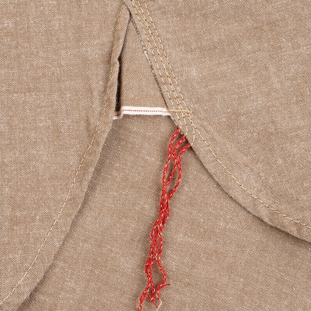 Iron Heart IHSH-344-KHA 10oz Selvedge Chambray Work Shirt - Image 4