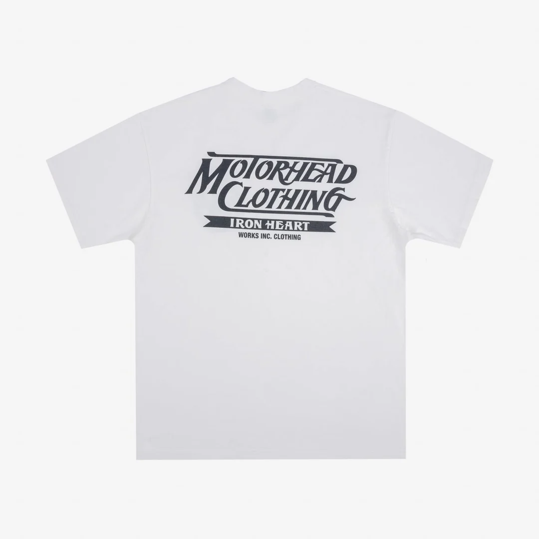 Iron Heart IHT-2402 7.5oz Printed Loopwheel Crew Neck T-Shirt - Image 3