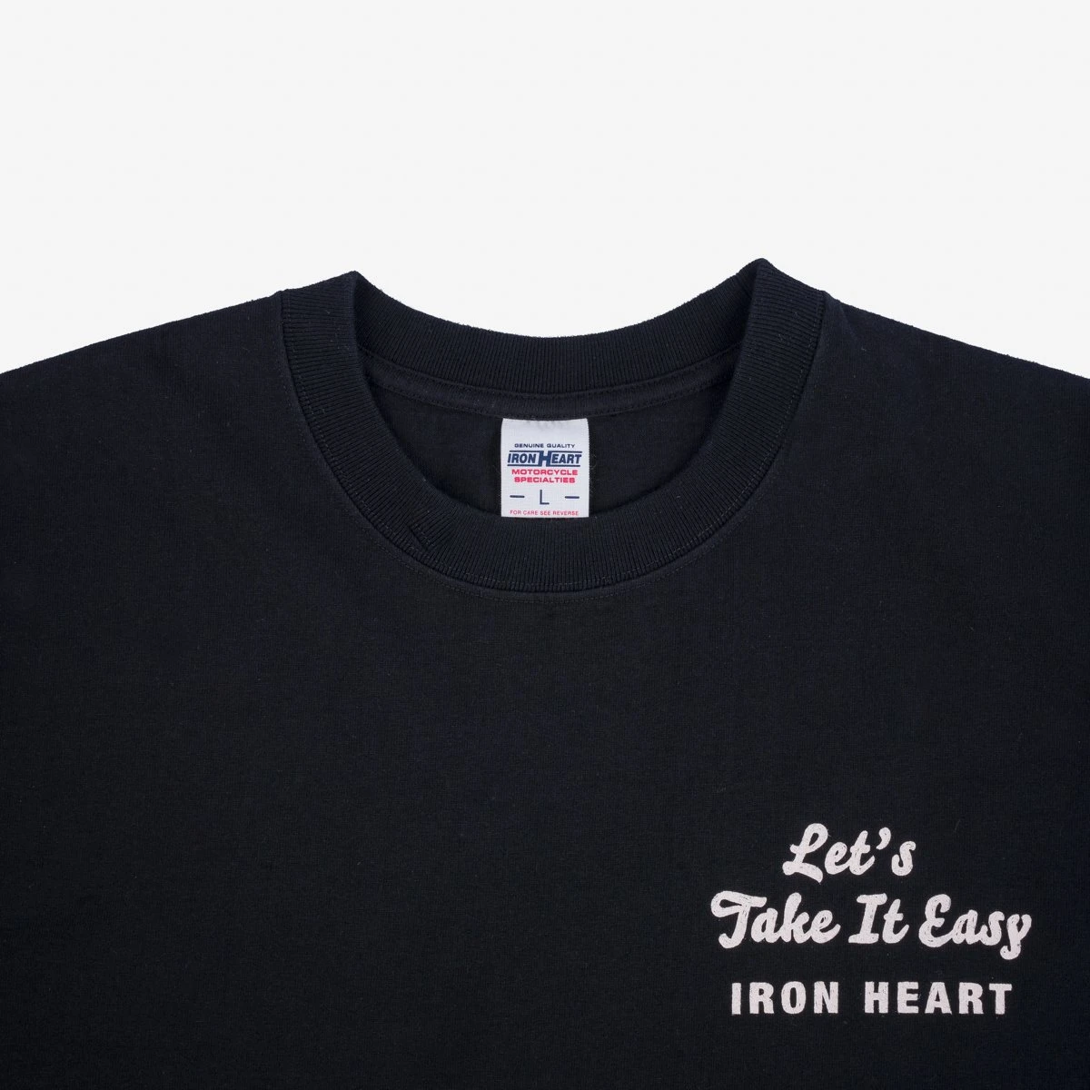 Iron Heart IHT-2404 7.5oz Printed Loopwheel Crew Neck T-Shirt - Image 9