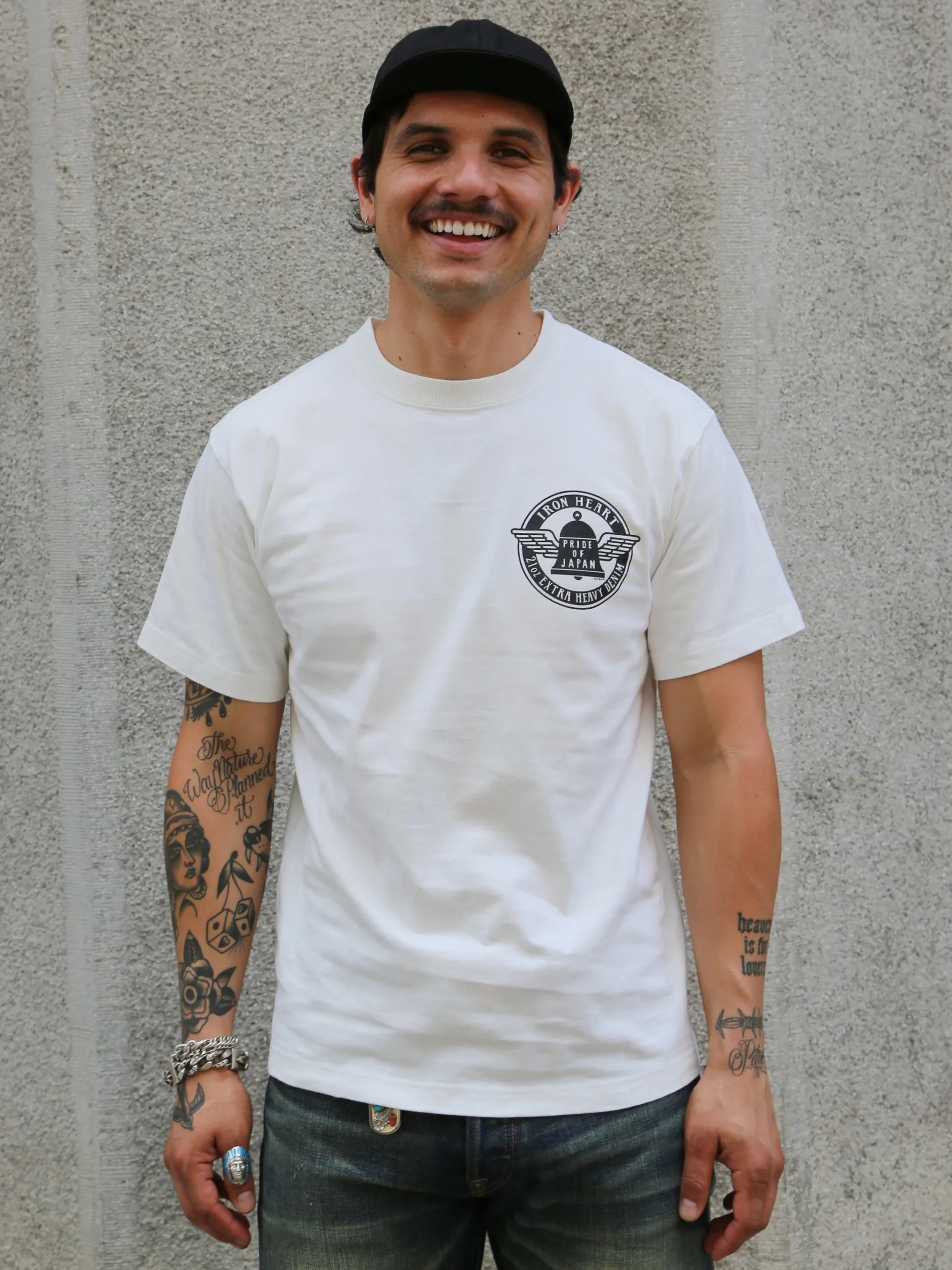 Iron Heart IHT-2402 7.5oz Printed Loopwheel Crew Neck T-Shirt - Image 7