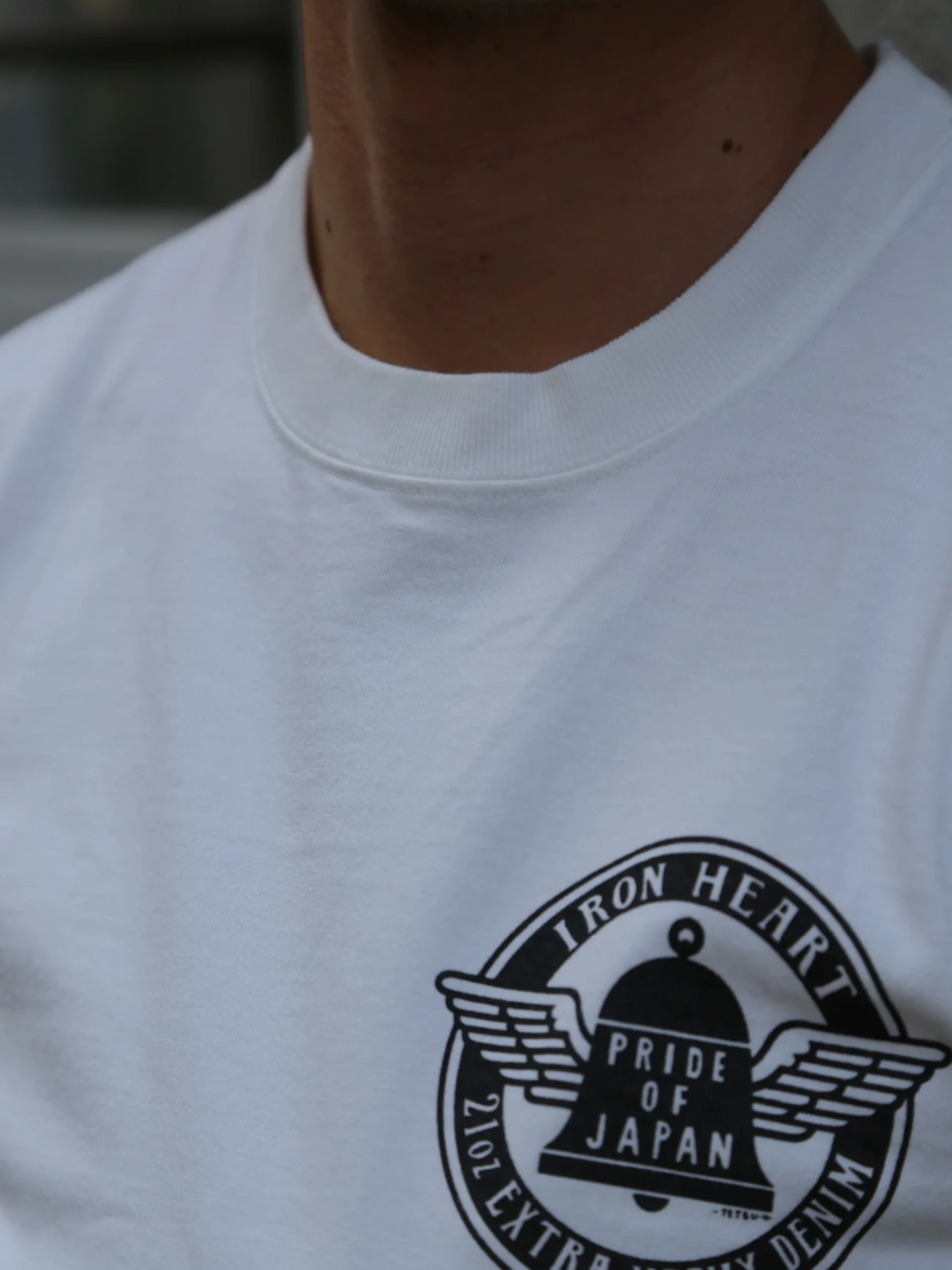 Iron Heart IHT-2402 7.5oz Printed Loopwheel Crew Neck T-Shirt - Image 6