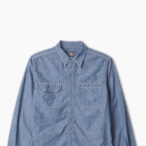 Momotaro MS044 5oz selvedge chambray shirts