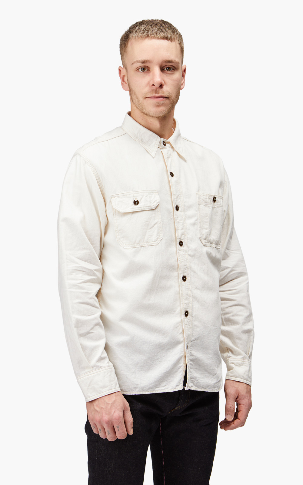 Momotaro MS044 5oz selvedge chambray shirts - Image 14