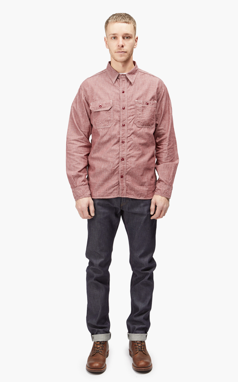Momotaro MS044 5oz selvedge chambray shirts - Image 12